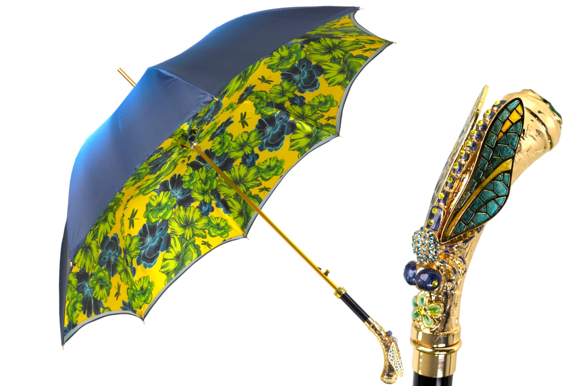 Exclusive Italian Artisan Umbrella with Exquisite Hand-Painted