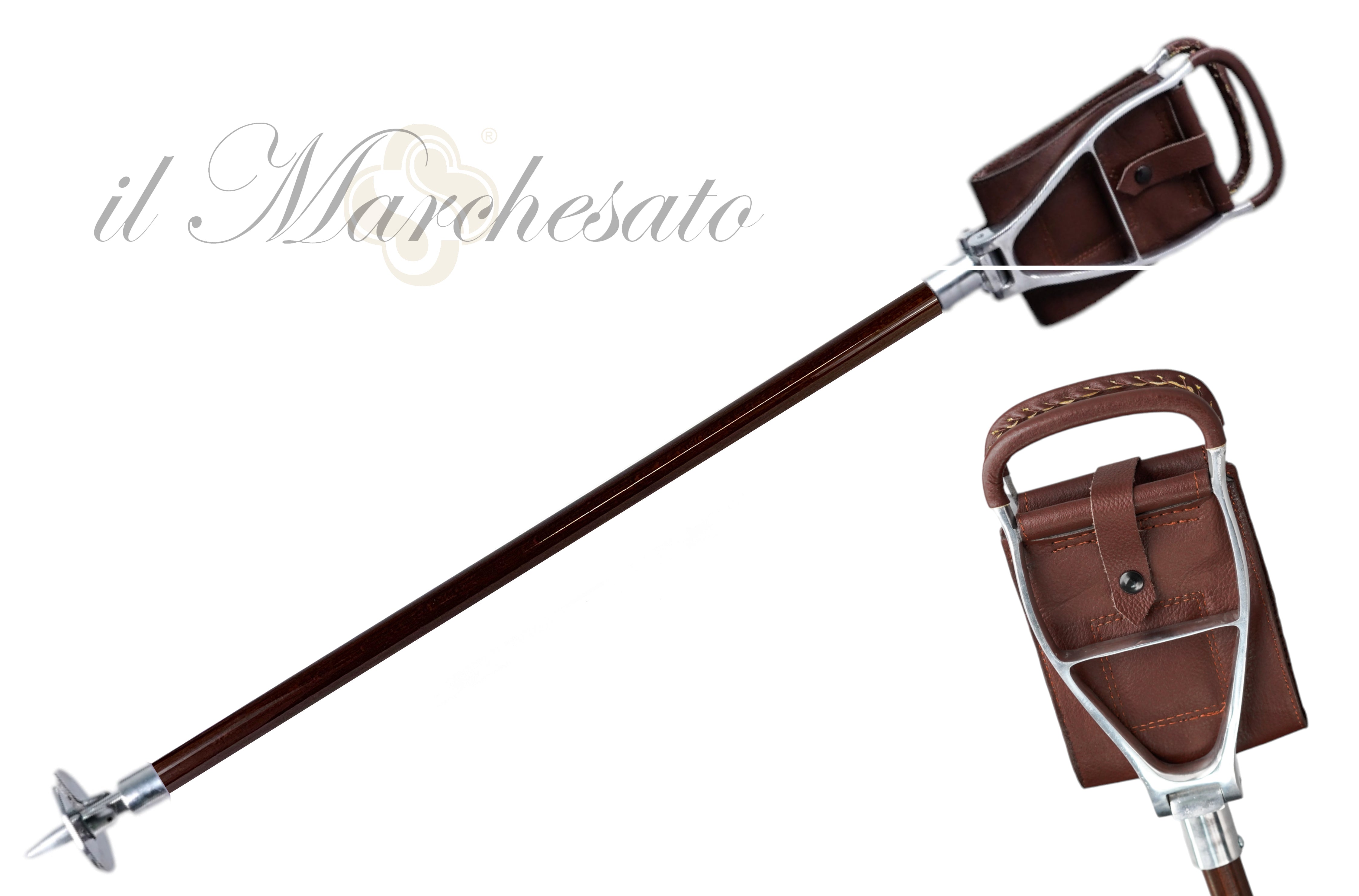 Bastone/bastone da passeggio vintage da donna - manico truffatore ambra