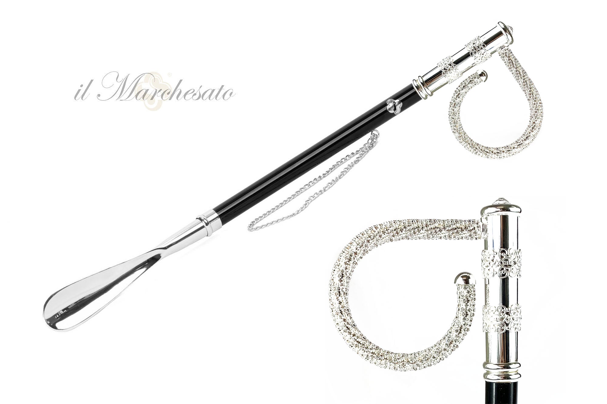 il Marchesato Silver plated shoehorn ilMarchesato Luxury Umbrellas