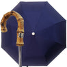 Handmade Men's Compact Umbrella in a Blue Color - il-marchesato