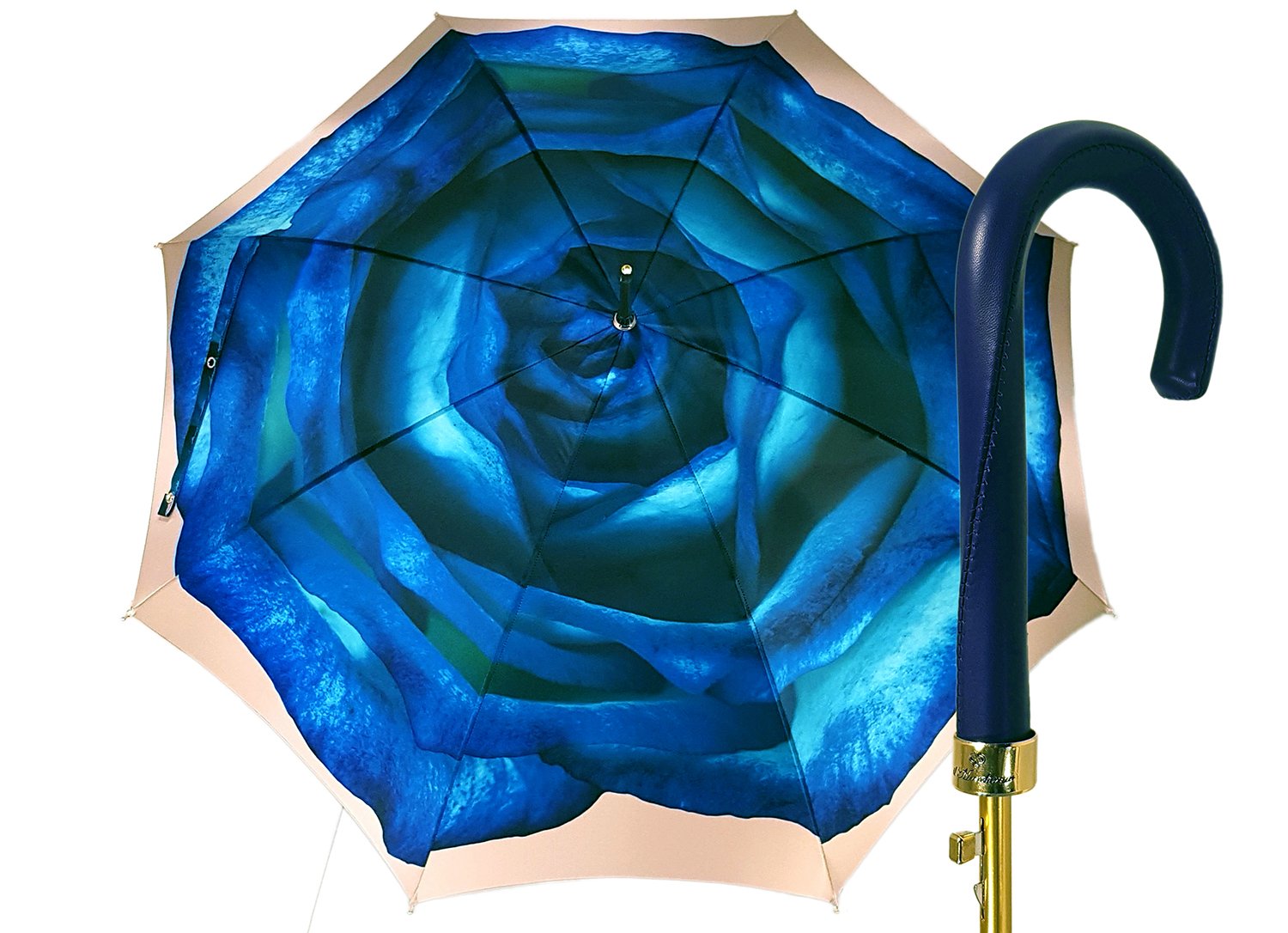 美品　イルマルケザート il marchesato イタリア 高級 傘 薔薇 Fantastic Blu Rose Umbrella – ilMarchesato - Luxury Umbrellas