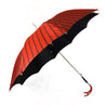 Wonderful umbrella with hand painted and silverplated 925 Dragon - IL MARCHESATO LUXURY UMBRELLAS, CANES AND SHOEHORNS