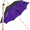 Il Marchesato luxury black-purple double cloth umbrellas - il-marchesato