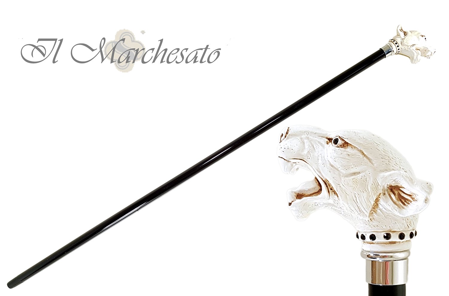 Walking Stick cane Lacquered in an Ivory Color – ilMarchesato - Luxury  Umbrellas, Canes and Shoehorns