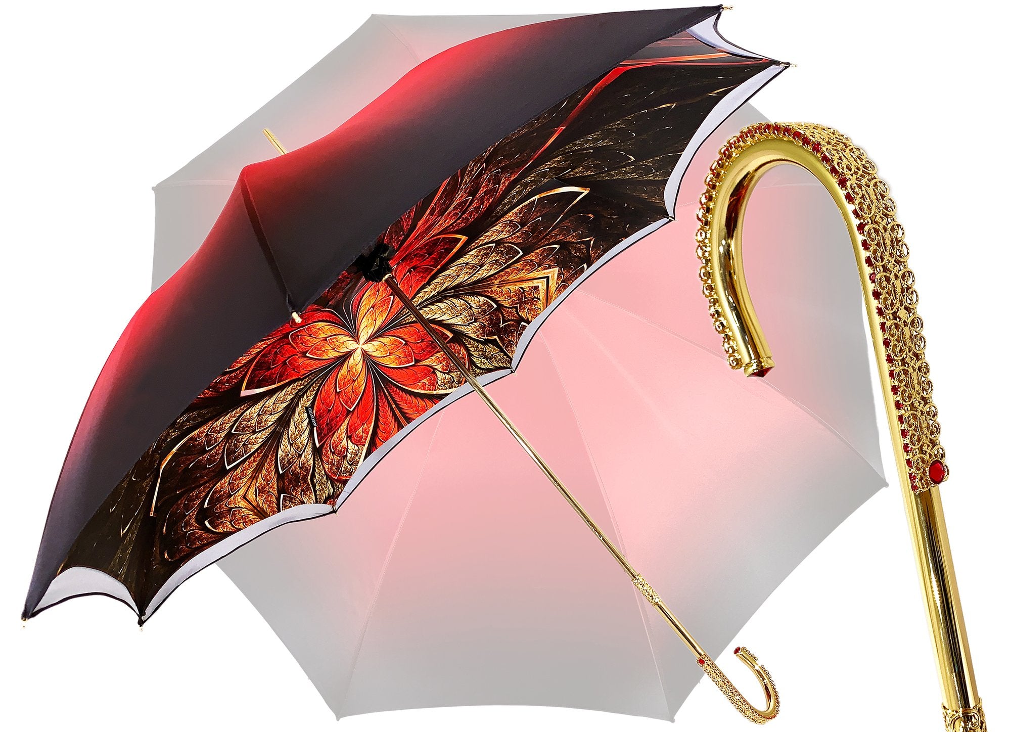 Elegant Burgundy Dot's Umbrella – ilMarchesato - Luxury Umbrellas, Canes  and Shoehorns