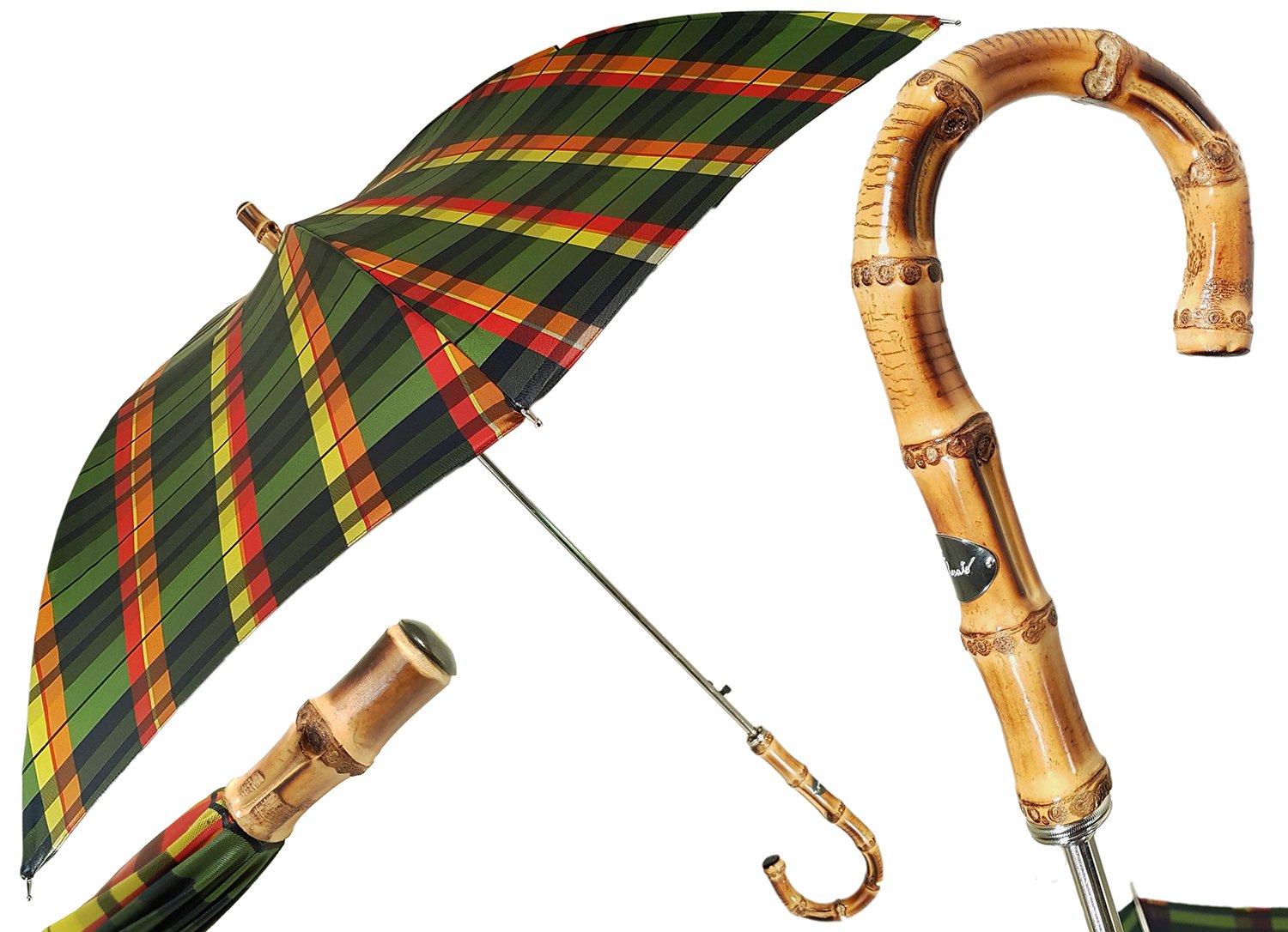 小物 Bicolor Bamboo Handle Umbrella Bicolor Bamboo Handle Umbrella