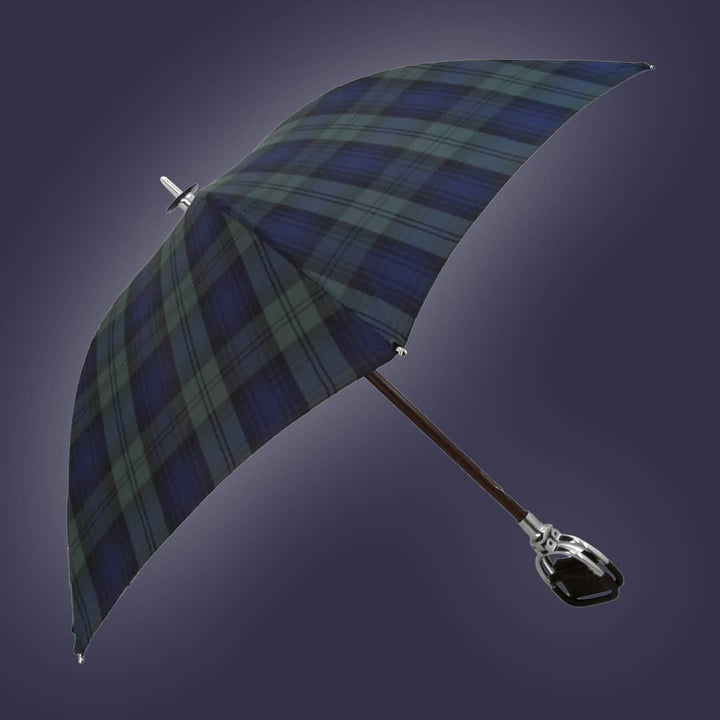 BLACK WATCH COTTON UMBRELLA