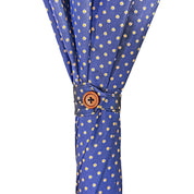 Paraguas para caballero il Marchesato hecho a mano con bambú Whanghee y estampado de lunares