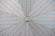 Sombrilla plegable de jacquard con lunares y mango de bambú