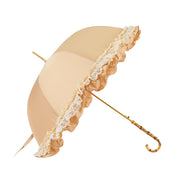 Ombrello-parasole in stile retrò con balze e pizzo