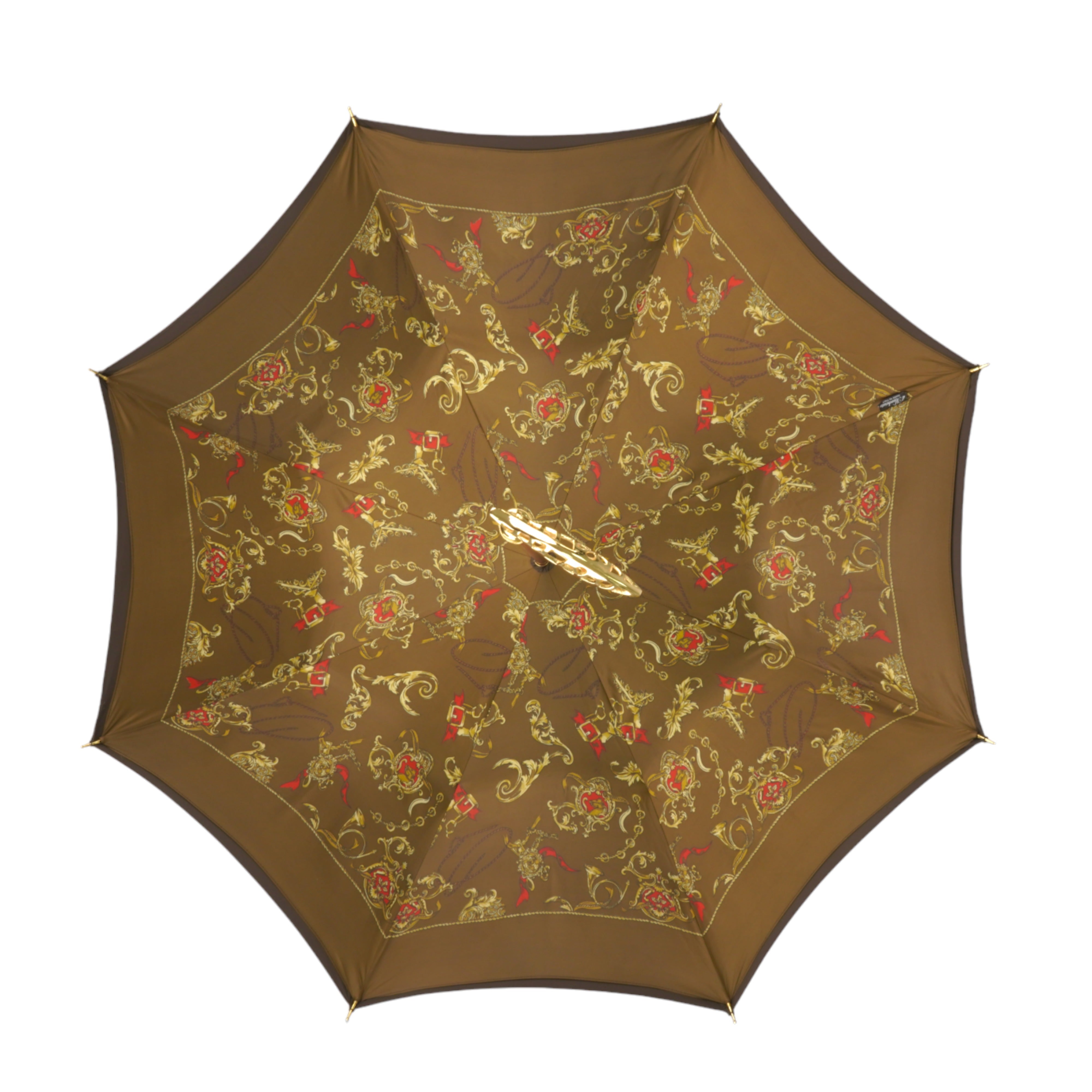 Paraguas para hombre de doble capa - Mango chapado en oro de 24 quilates