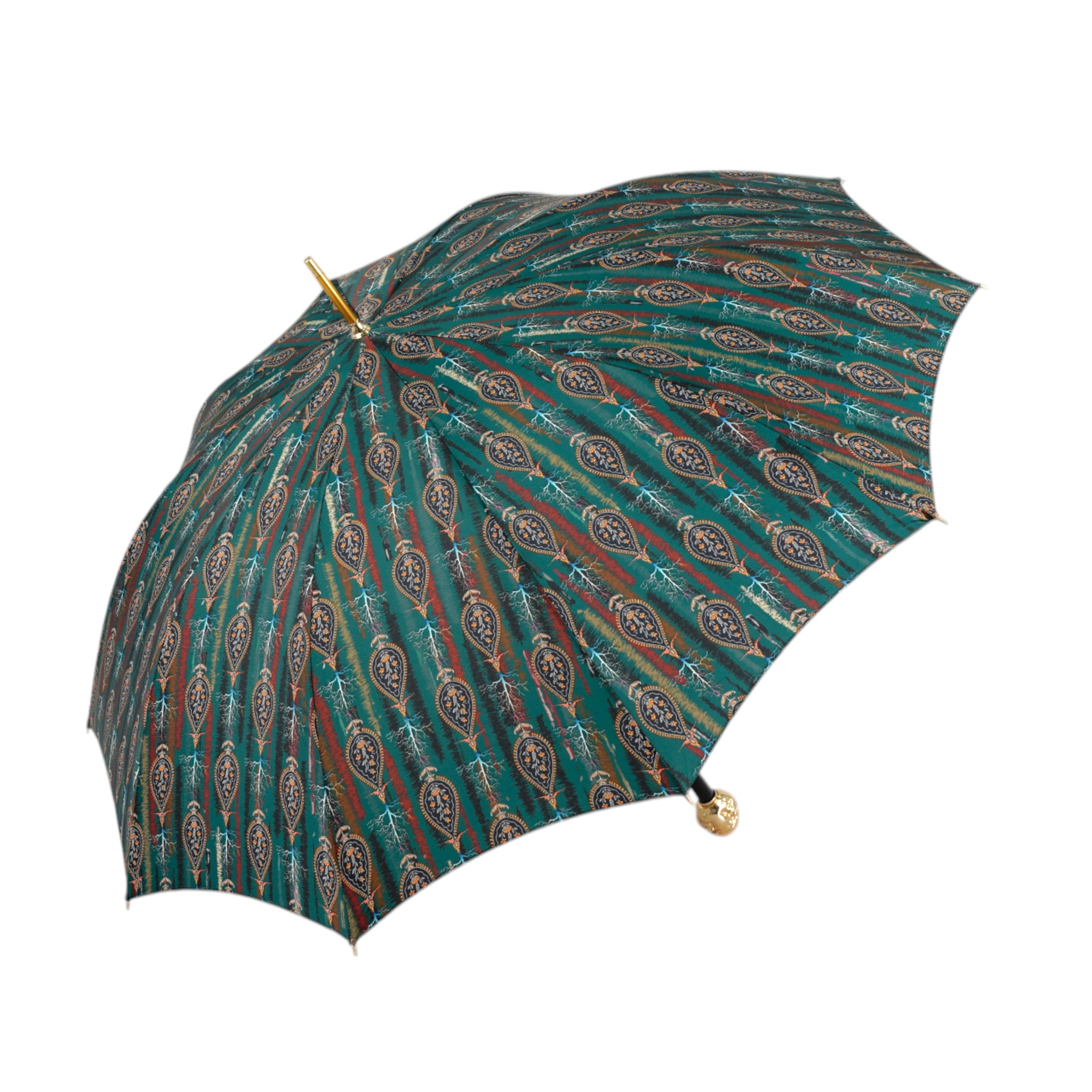 artistic patio umbrellas Artistic Paisley Umbrella with Luxurious "The Four Noble Truths" Handle