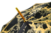 Paraguas con mango de cabeza de caballo dorado: elegante diseño ecuestre