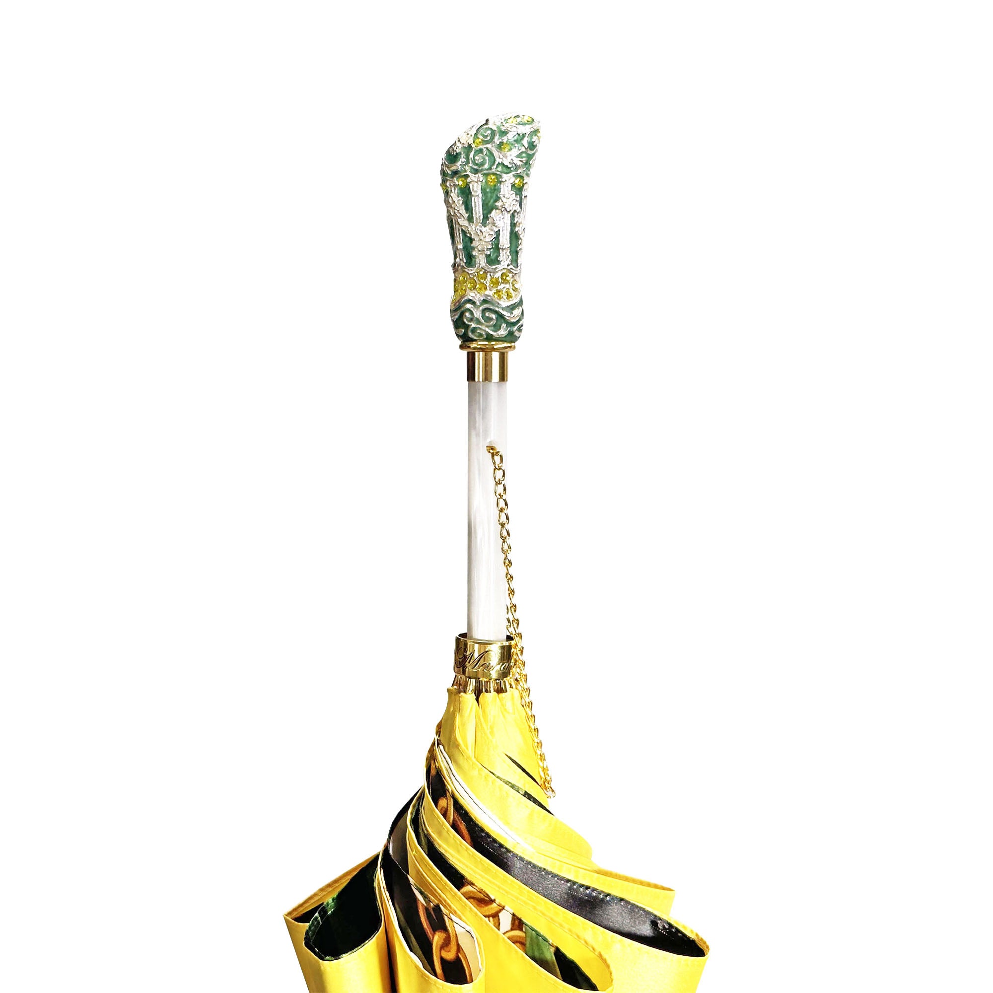 Wonderfull yellow Gold umbrella with Exclusive design 