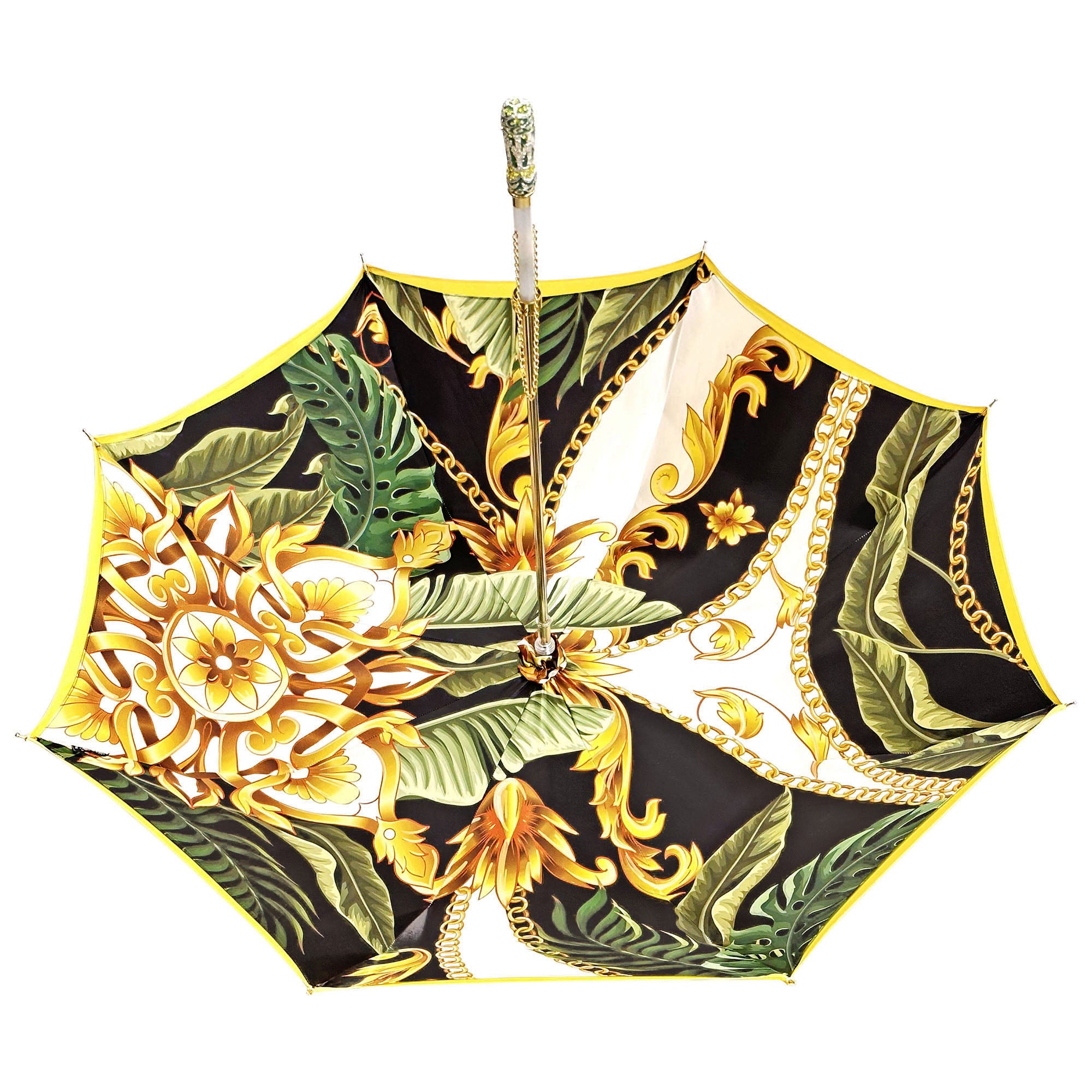 Meraviglioso ombrello oro giallo dal design esclusivo