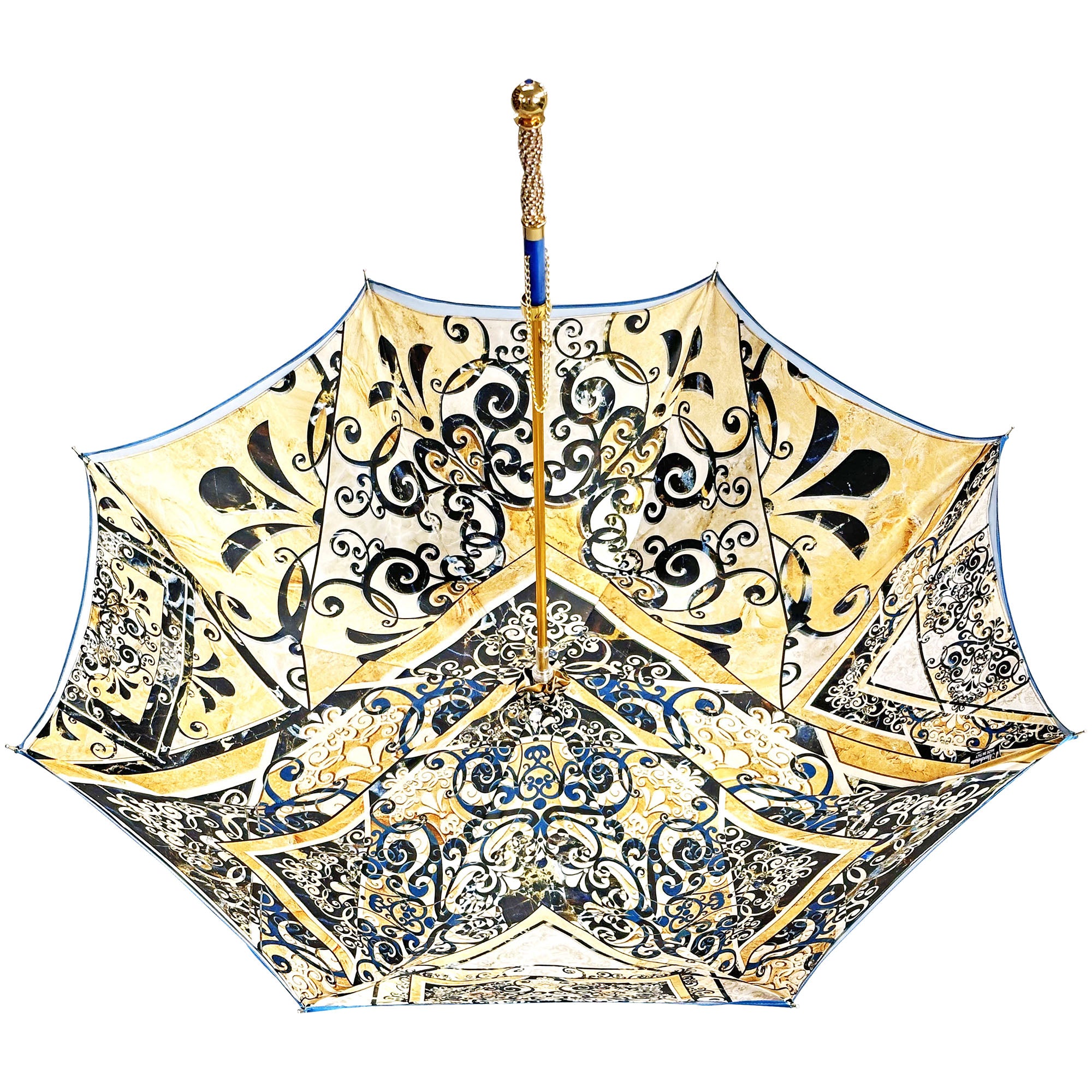 Ombrello realizzato a mano con esclusivo disegno Maiolica
