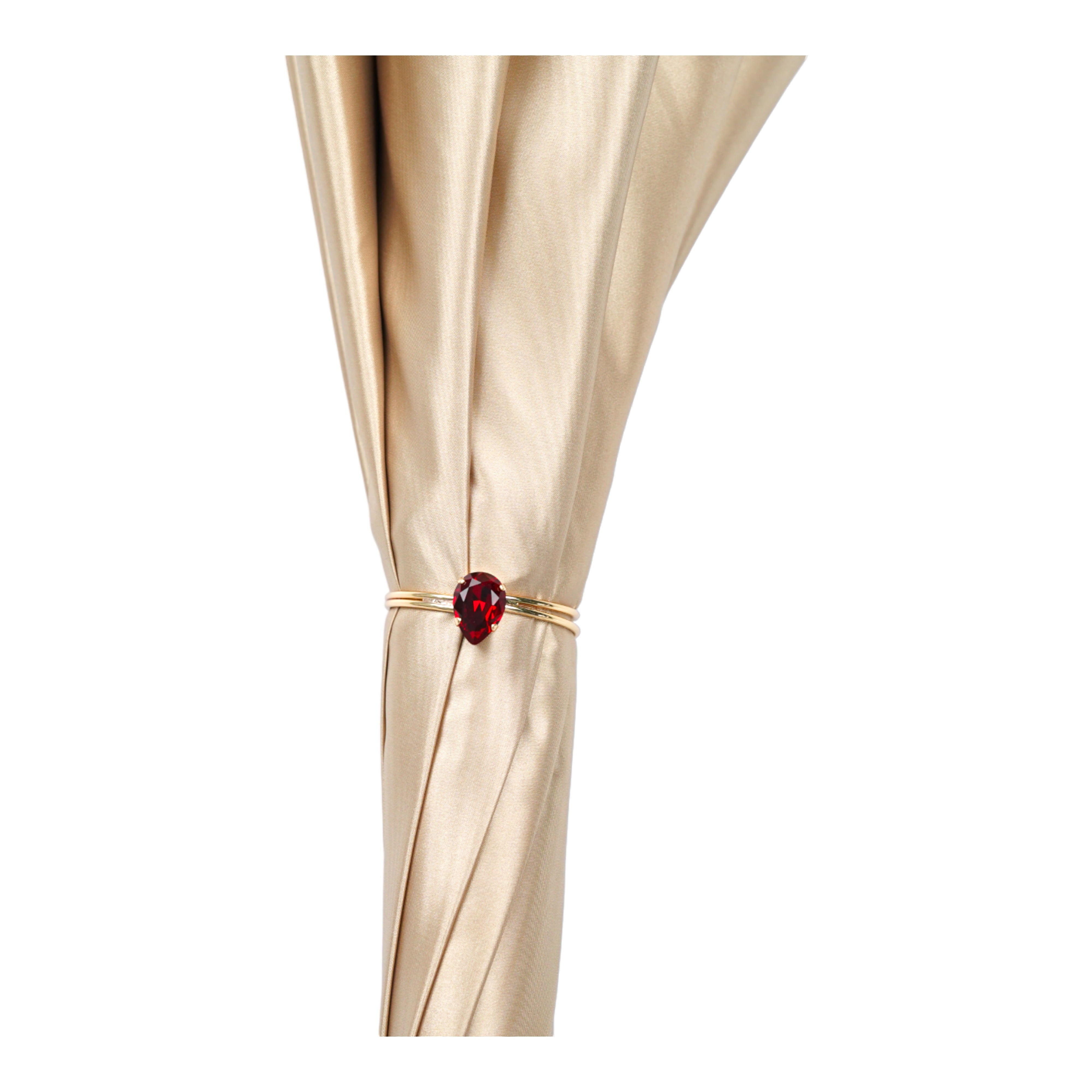 Ombrelli Golden Touch: Squisiti tettucci di fattura artigianale con manici decorati con cristalli