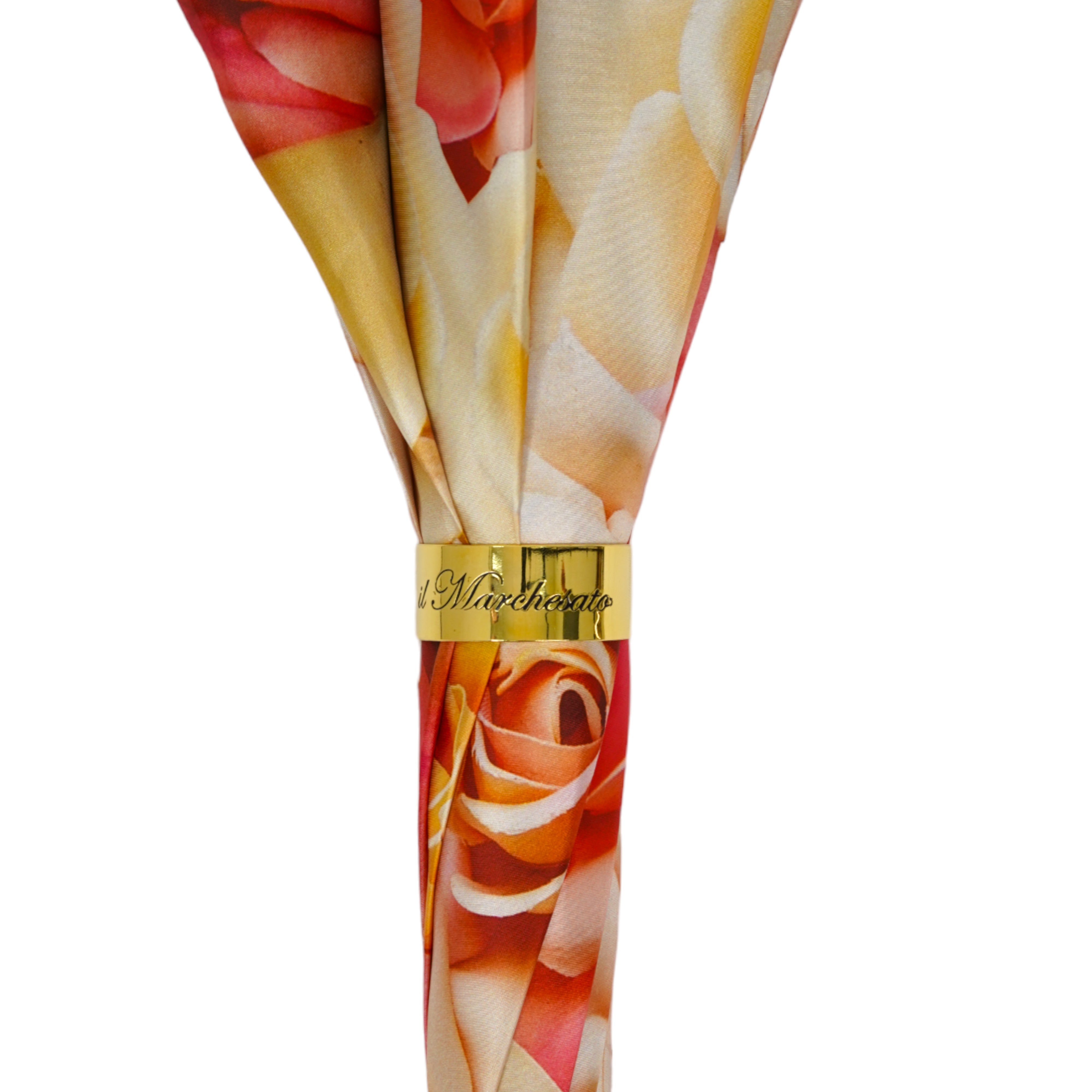 Ombrello artigianale premium con bellissimo dettaglio a rosa dipinto a mano