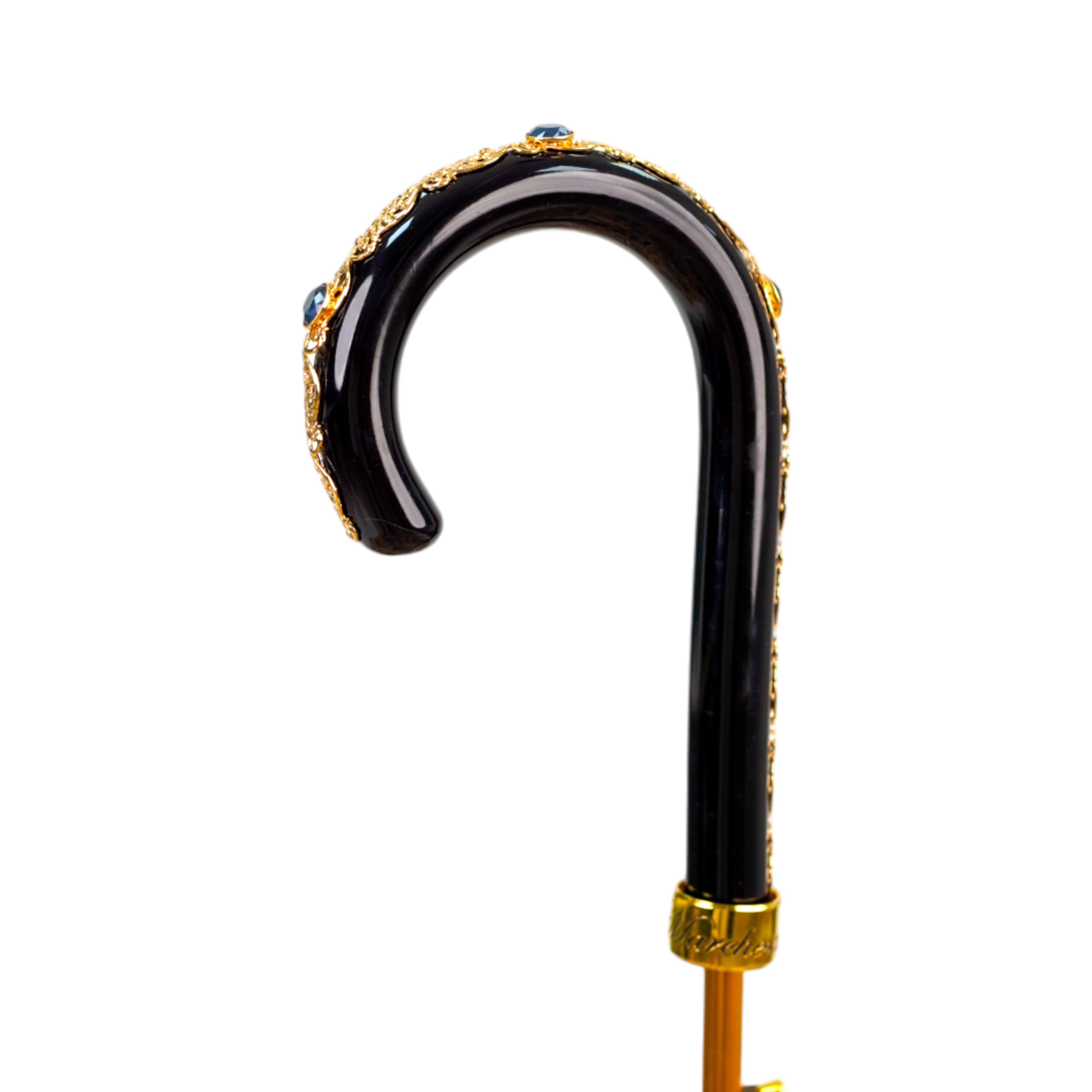 Elegante ombrello in maiolica italiana
