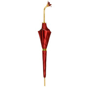 Elegant Floral Umbrella with Exquisite Red Flower Handle