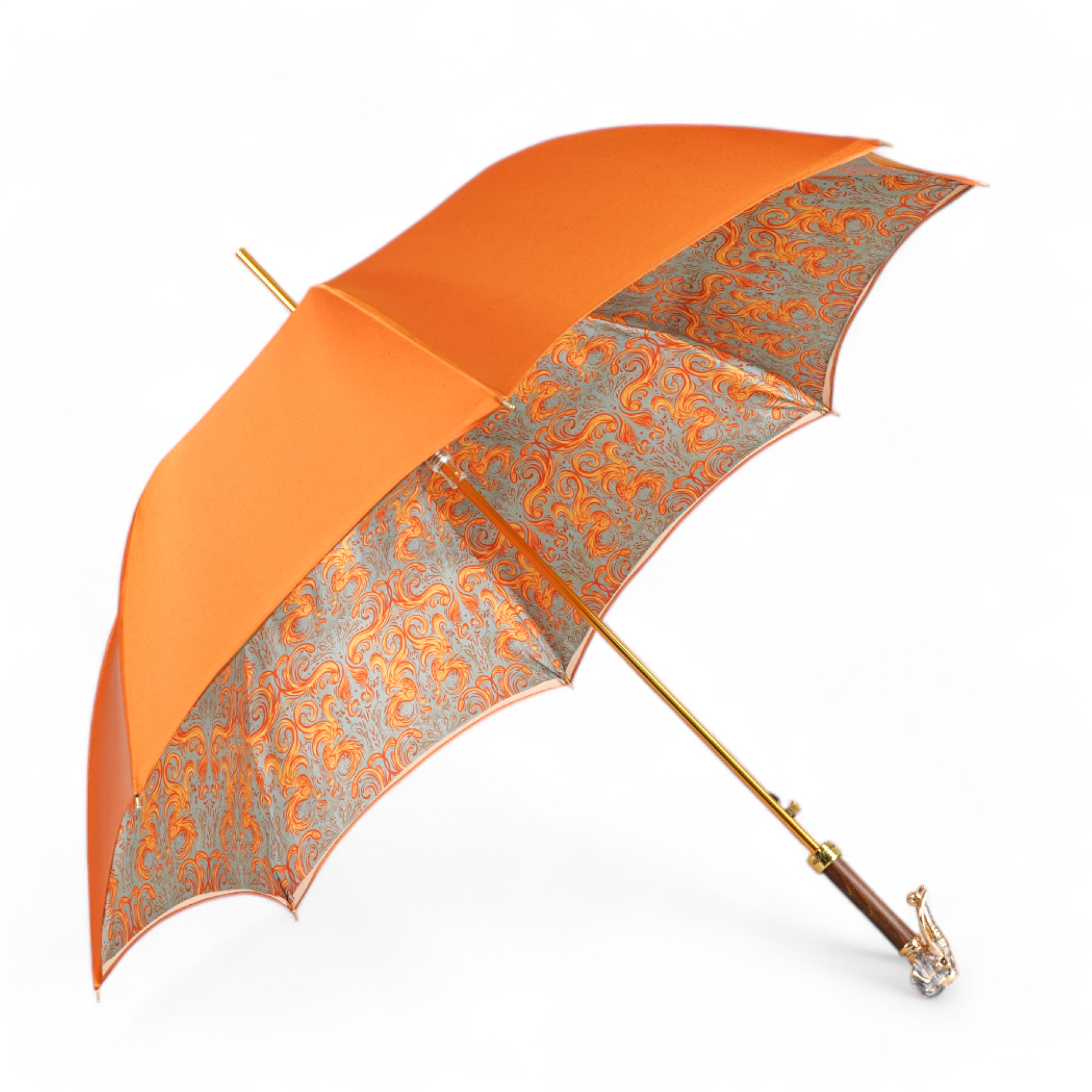 Golden Elephant Umbrella for a Bold and Exotic Look