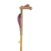 Blushing Elegance: Pink Umbrella with Delicate Floral Accents