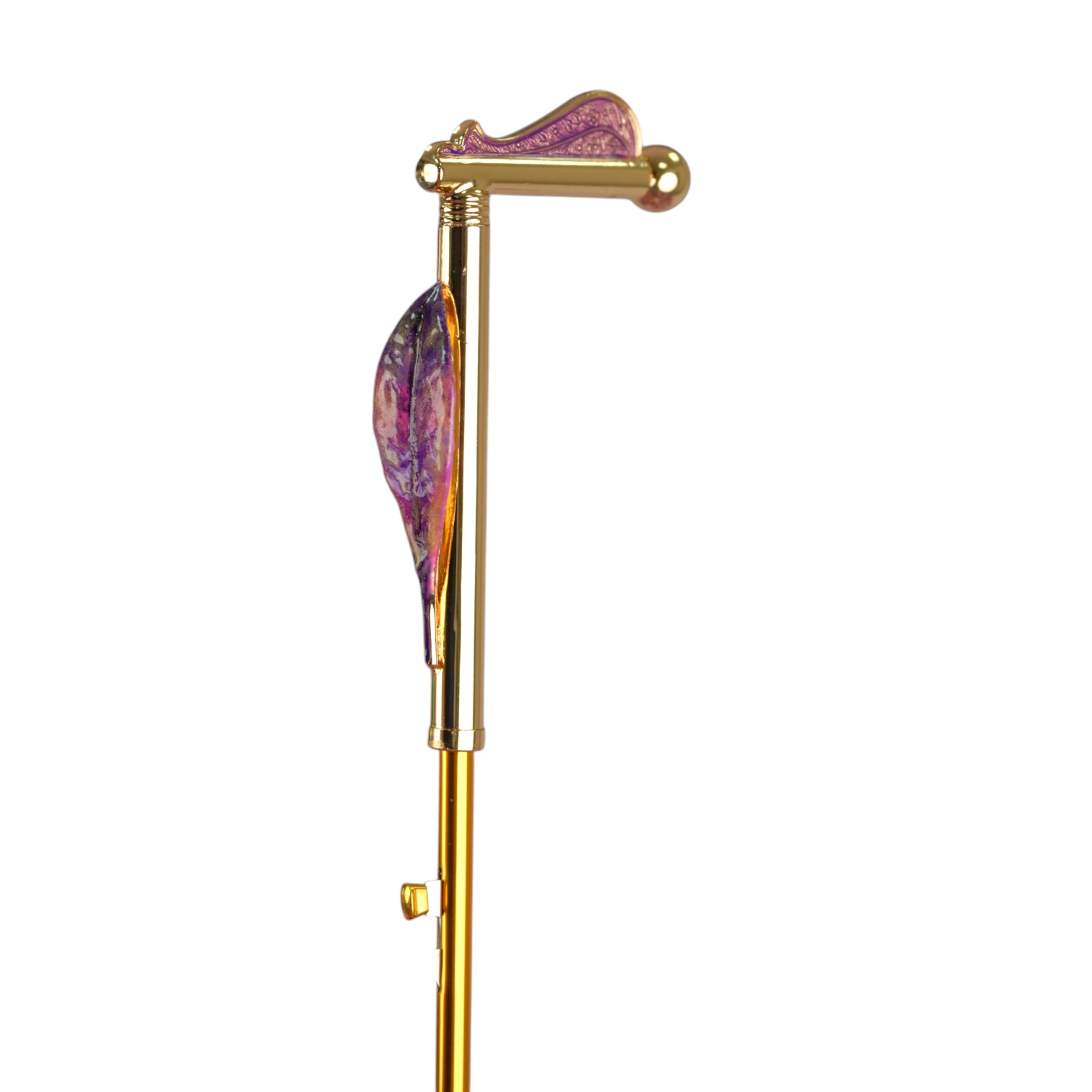 Blushing Elegance: Pink Umbrella with Delicate Floral Accents