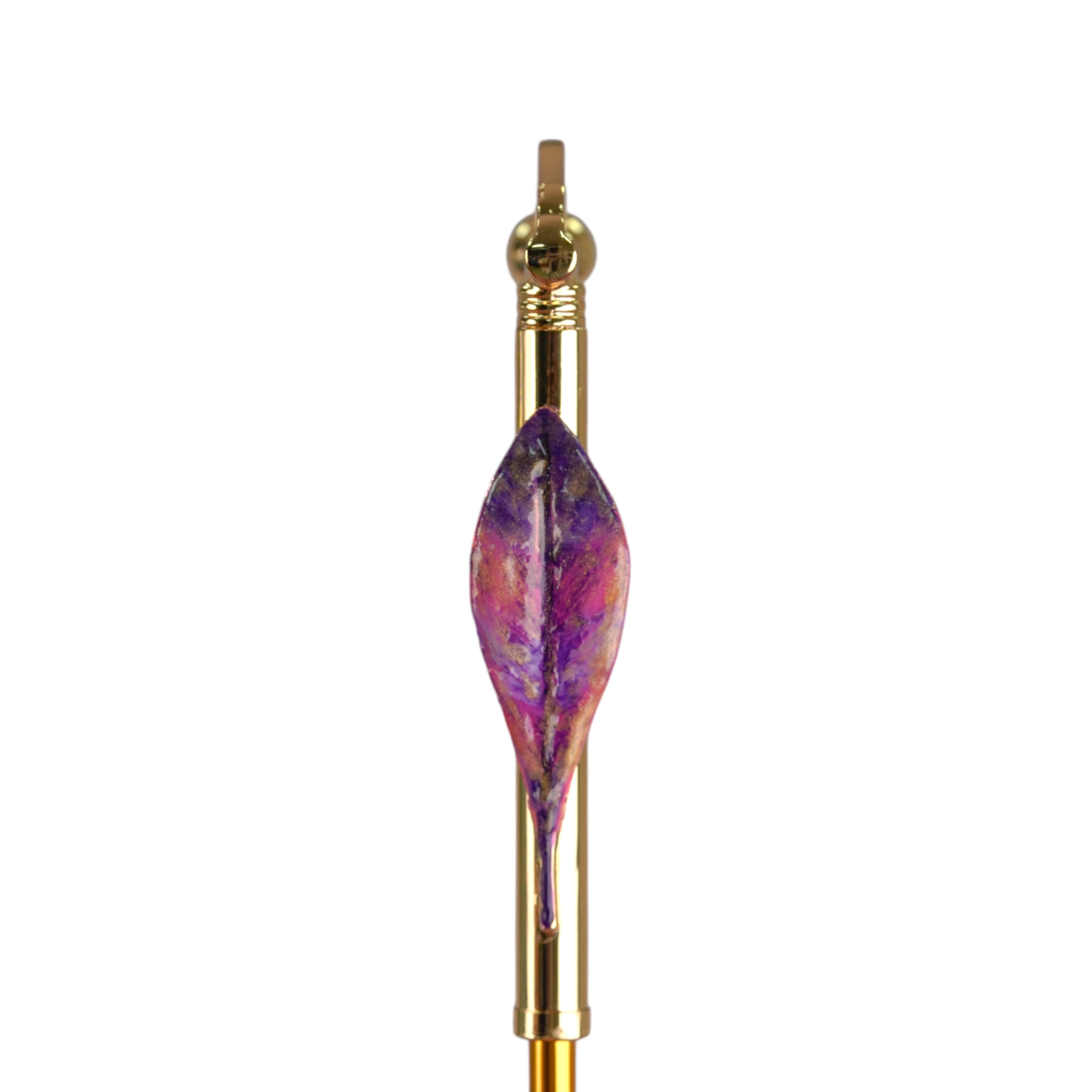 Blushing Elegance: Pink Umbrella with Delicate Floral Accents