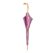 Blushing Elegance: Pink Umbrella with Delicate Floral Accents