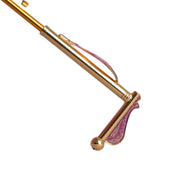 Blushing Elegance: Pink Umbrella with Delicate Floral Accents