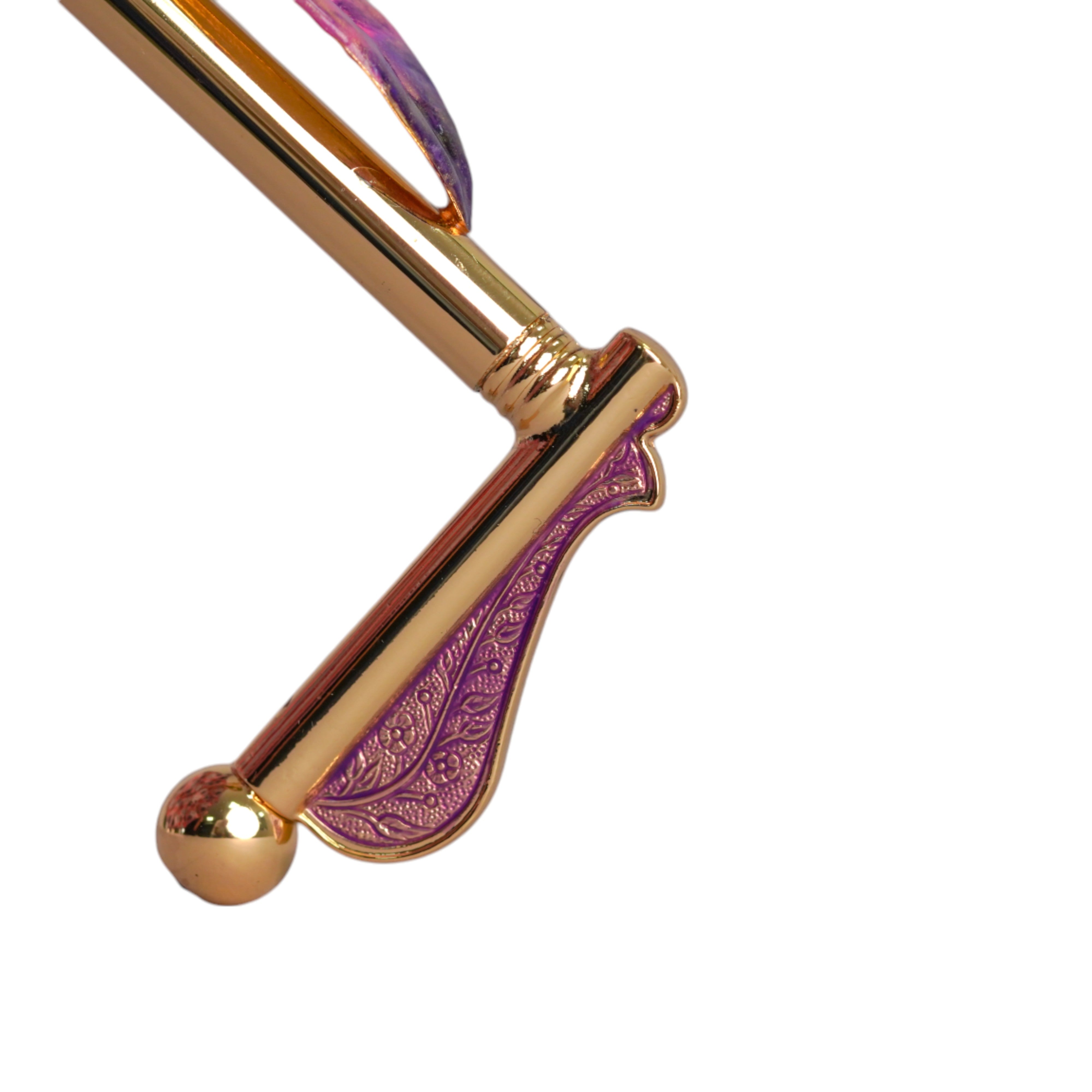 Blushing Elegance: Pink Umbrella with Delicate Floral Accents