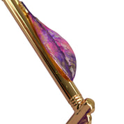 Blushing Elegance: Pink Umbrella with Delicate Floral Accents