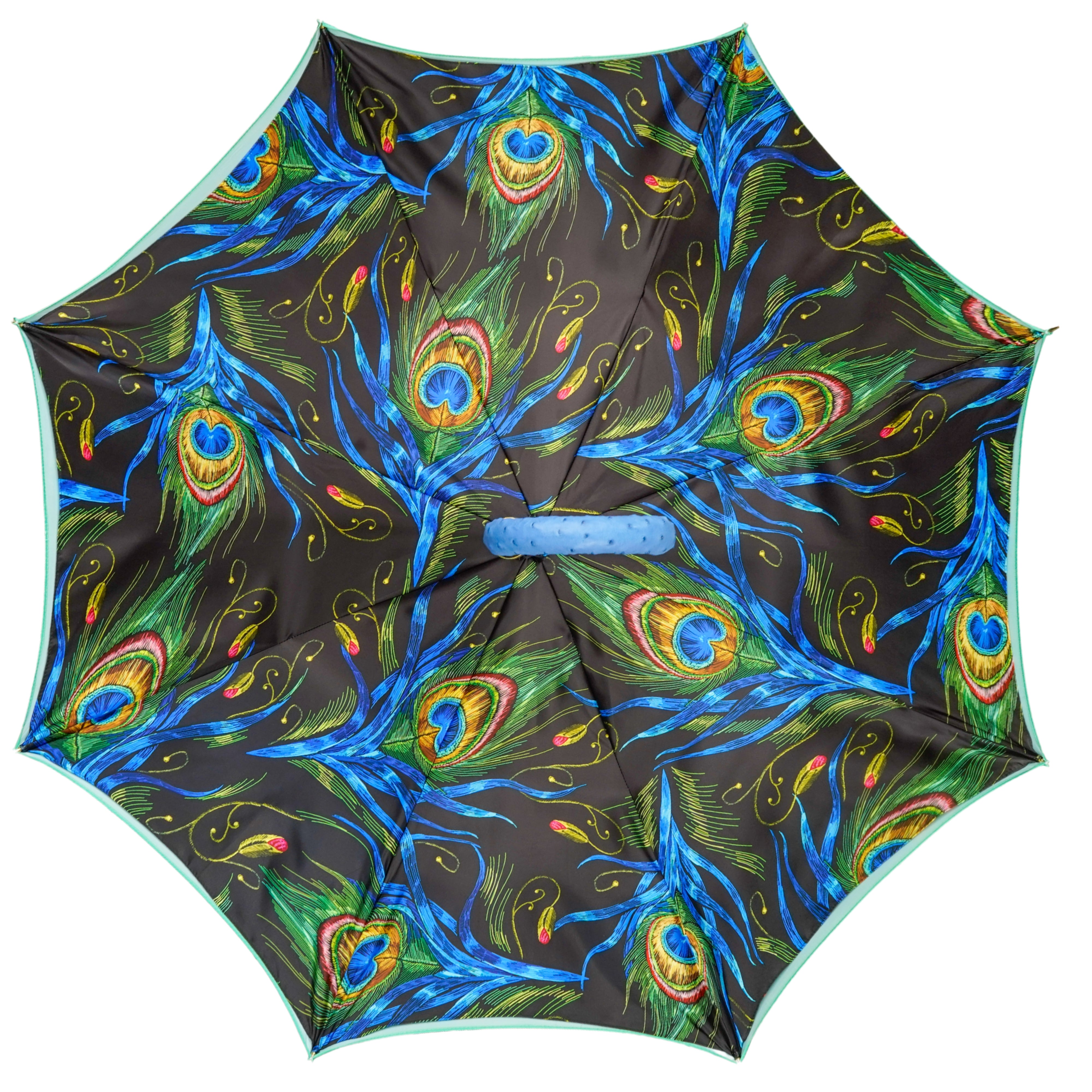 Peacock Elegance – Exotic Feathers, Ostrich Leather Luxury