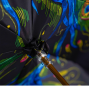 Peacock Elegance – Exotic Feathers, Ostrich Leather Luxury