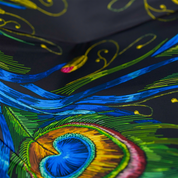Peacock Elegance – Exotic Feathers, Ostrich Leather Luxury