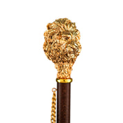 Regal Elegance from the Heart of the Savannah - Goldplated 24K Lion handle