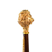 Regal Elegance from the Heart of the Savannah - Goldplated 24K Lion handle