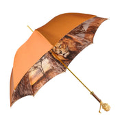 Regal Elegance from the Heart of the Savannah - Goldplated 24K Lion handle