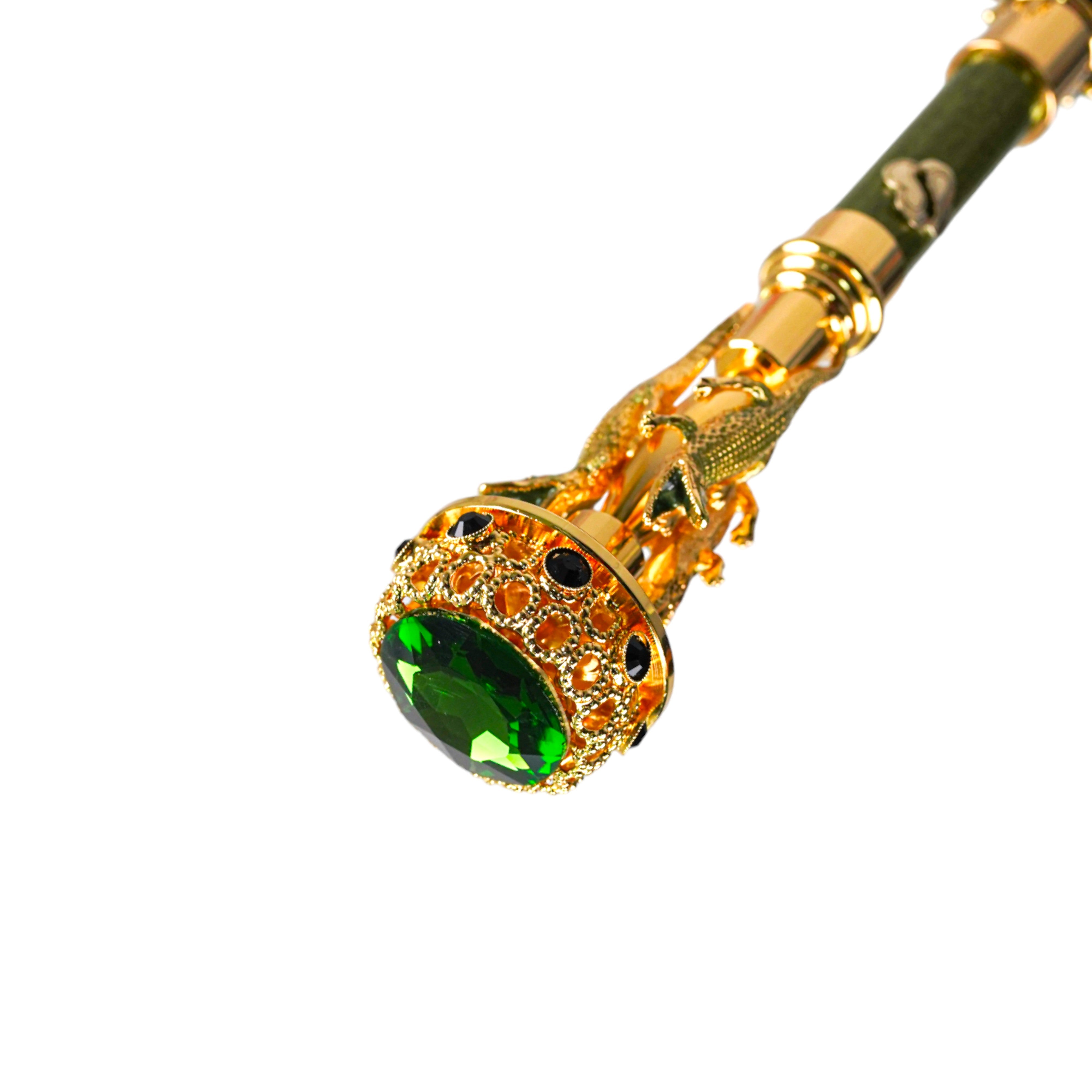 COLECCIÓN LIMITADA - ilMarchesato exclusivo con mango de cocodrilo en oro de 24K
