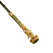 COLECCIÓN LIMITADA - ilMarchesato exclusivo con mango de cocodrilo en oro de 24K