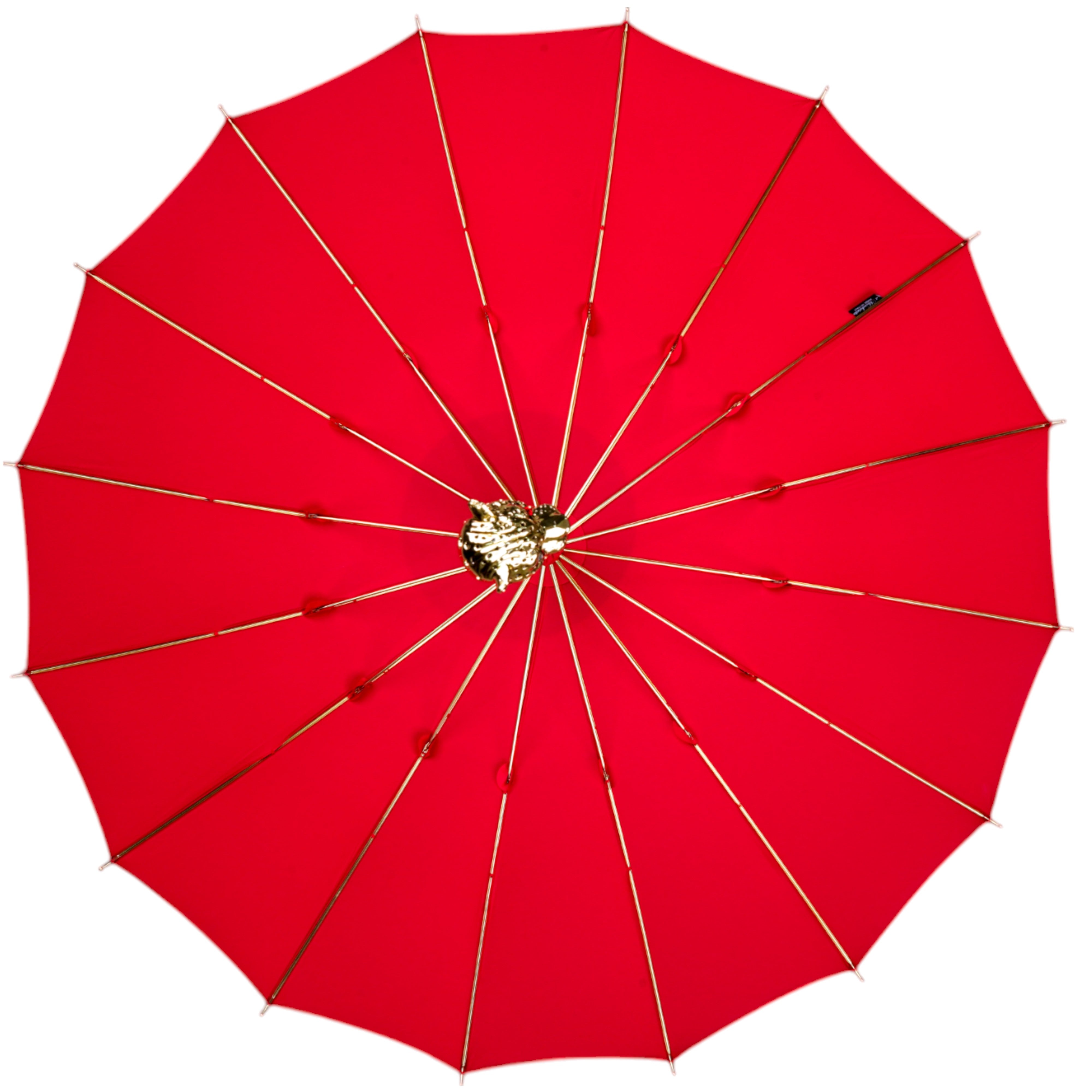 LIMITED COLLECTION - Exclusive Red Umbrella with Jeweled Panther Handle