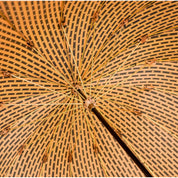 COLLEZIONE LIMITATA - Ombrello dorato a pois in jacquard