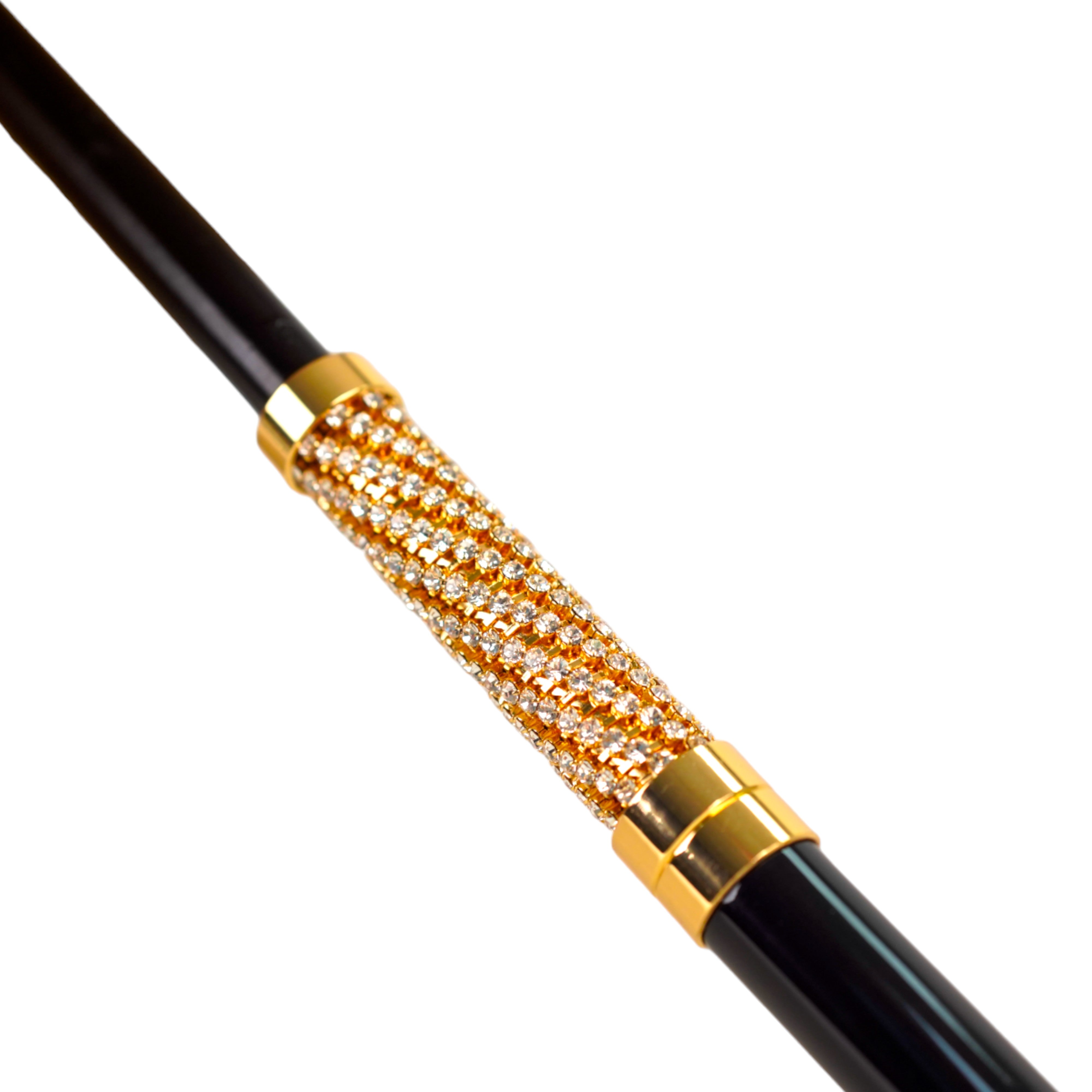 COLLEZIONE LIMITATA - Ombrello dorato a pois in jacquard