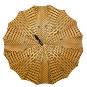 COLLEZIONE LIMITATA - Ombrello dorato a pois in jacquard
