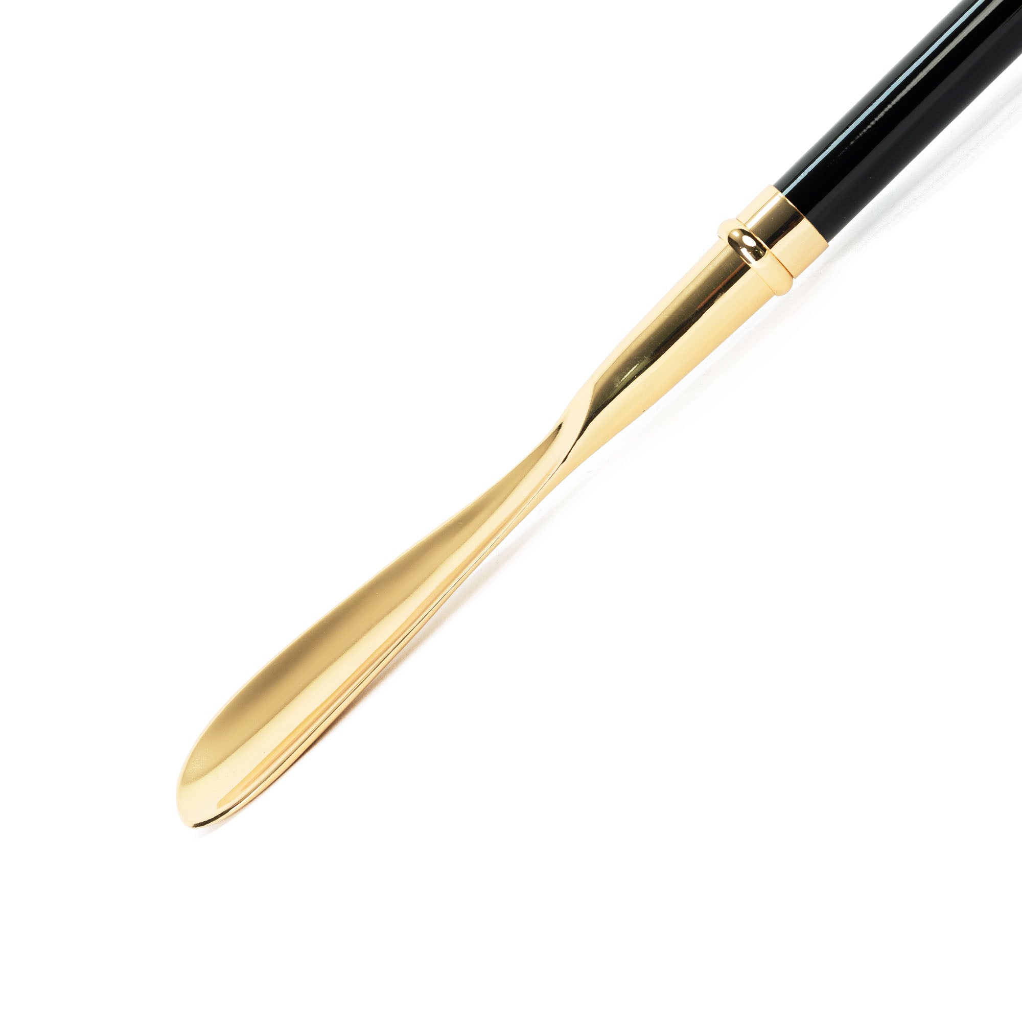 Zebra Zing: 24K Gold-Plated Shoehorn with Hand-Painted Zebra Handle