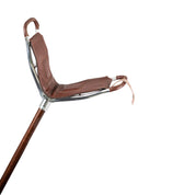 Seat Walking Stick - finished with genuine leather