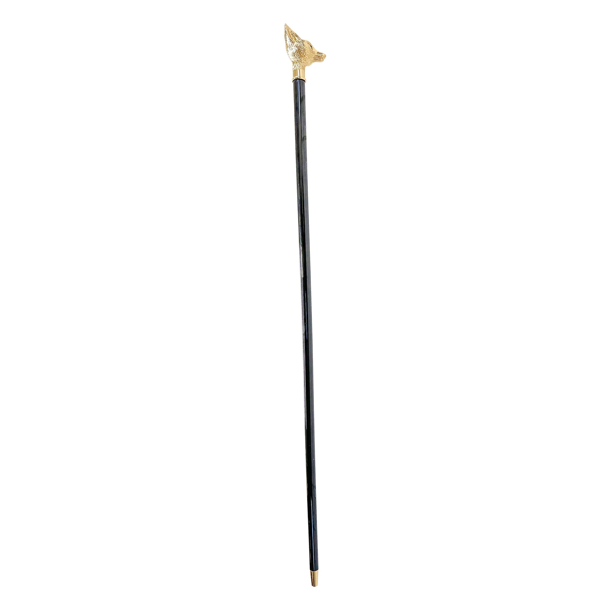 Handmade Fox Walking stick - 24K gold-plated – ilMarchesato