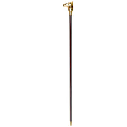 Luxury Walking Stick with Gold-Plated Camel Handle