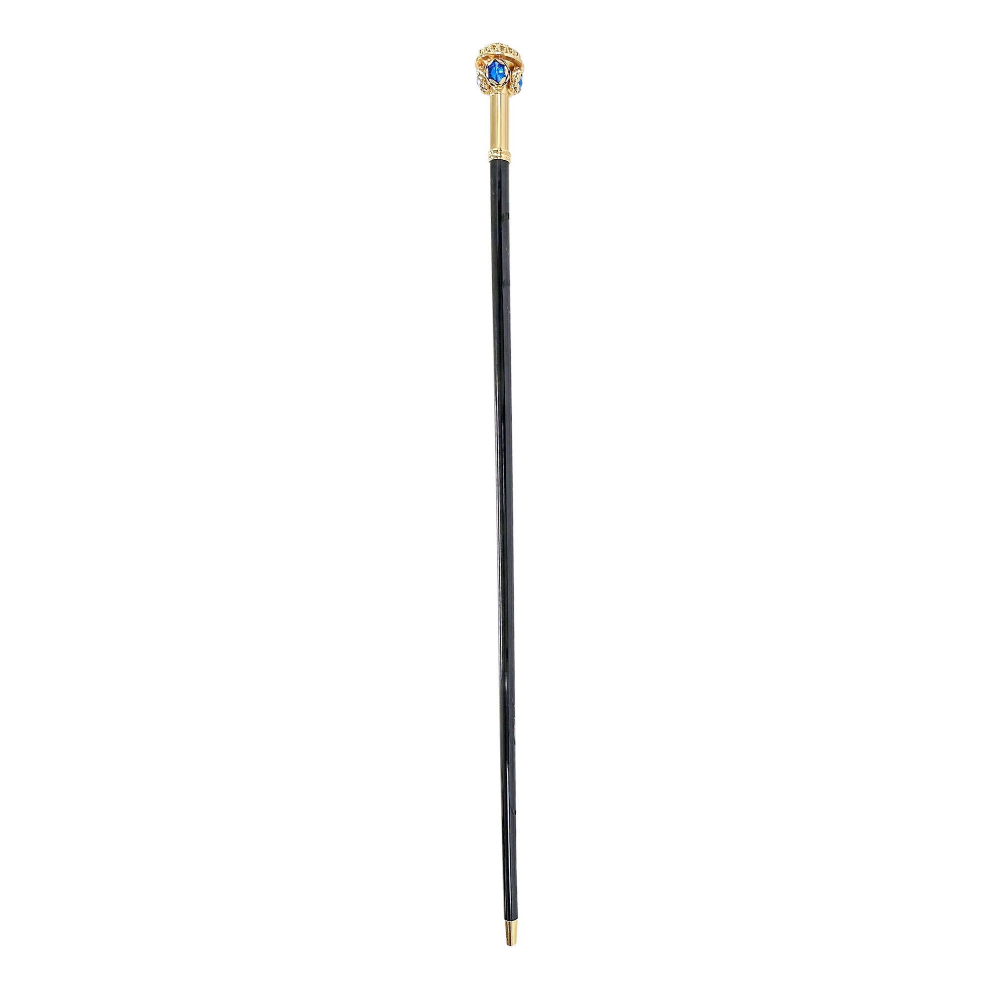 Walking stick with flower and "Capri" crystals