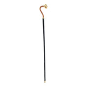 Luxury walking stick with Siam crystal and wolf